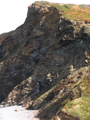 Millook chevron cliffs